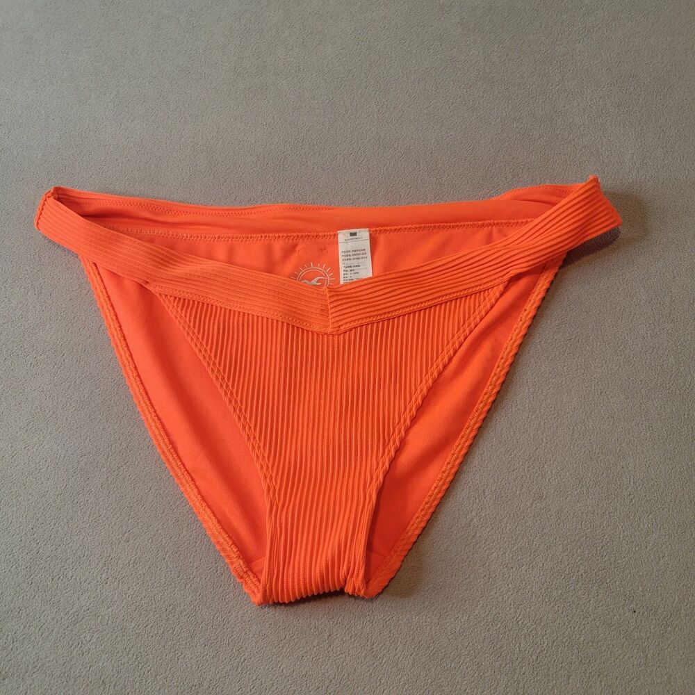 Hollister Women's Brand New Bikini Bottom Bright Orange Size XL